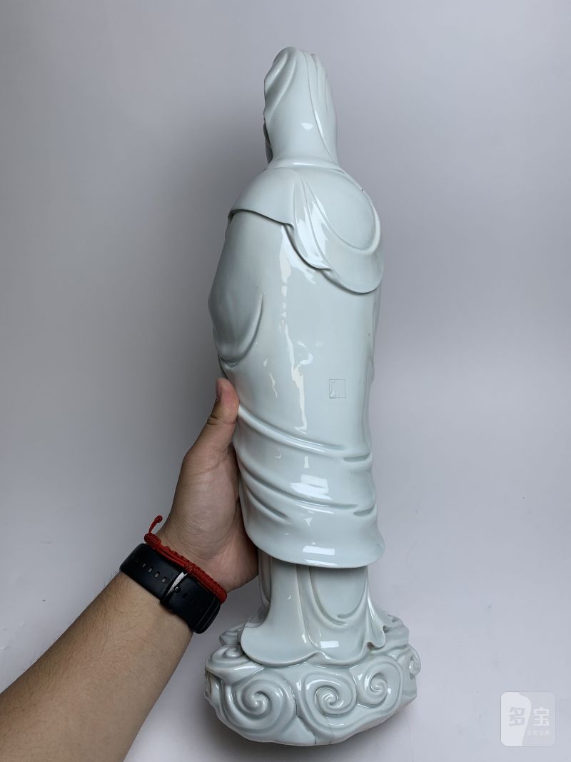 清 德化窑观音立像 - 图9